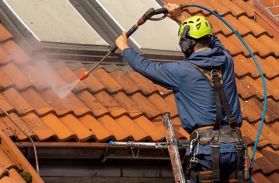 Démoussage et hydrofuge de toiture à Lanobre